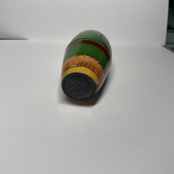 Vintage Wooden Russian Nesting Doll Santa Claus - Christmas Ornament (1 piece)​ - Picture 5 of 9